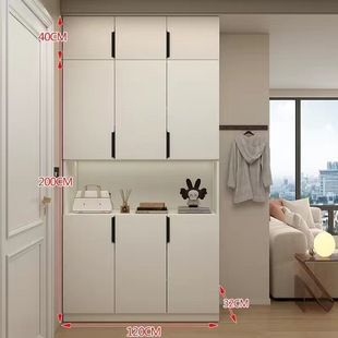 实木鞋 入户玄关柜一体靠墙收纳柜架 柜家用门口大容量鞋 架2025新款