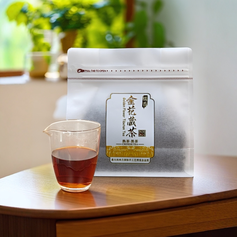 糯香金花藏茶茶四川雅安黑茶100g
