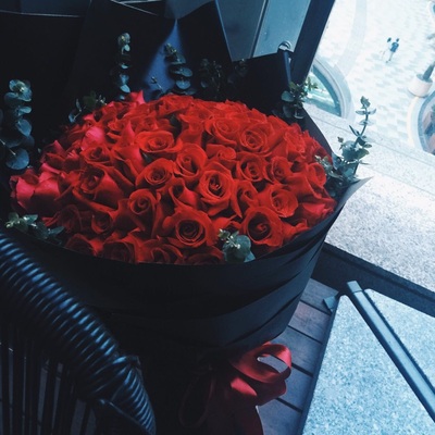 99朵红色玫瑰花福州花店鲜花花束