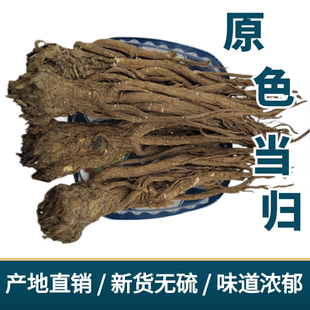 甘肃岷县全当归整根新晒无硫磺非野生250克包邮可切片黄芪党参