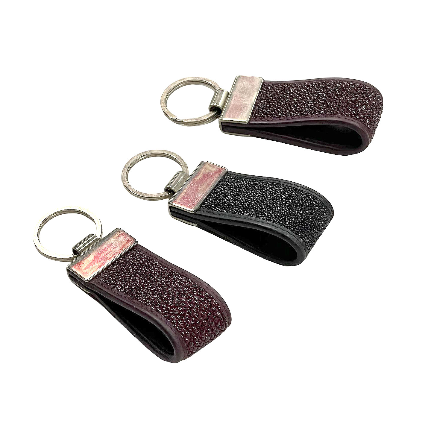 泰国珍珠鱼皮钥匙扣饰品通用型ROTA乐达真皮鱼型钥匙链清仓特价