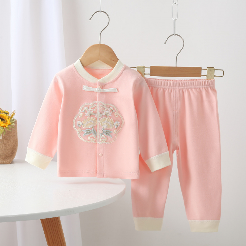 中国风纯棉婴儿衣服无骨宝宝满月