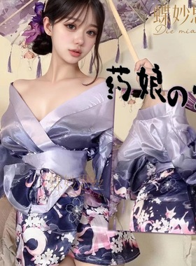 内衣性感深V花间狐梦二次元开襟日系和服装复古