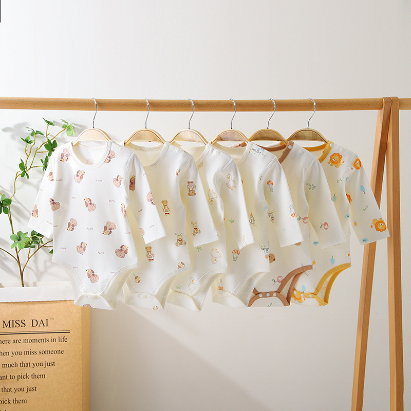 婴儿纯棉秋衣秋裤高腰护肚保暖内