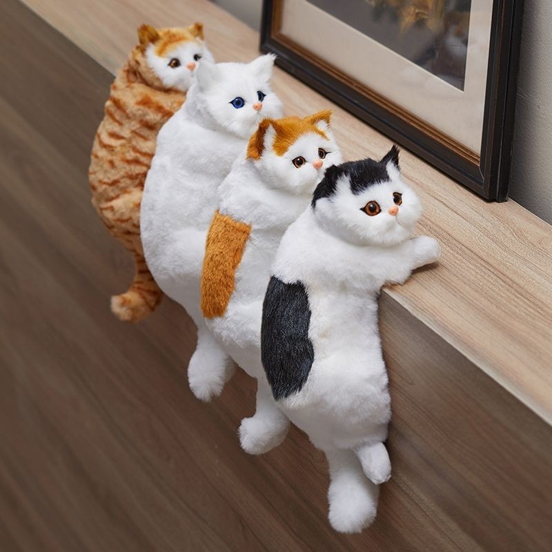 仿真猫咪摆件创意礼物室内开业装