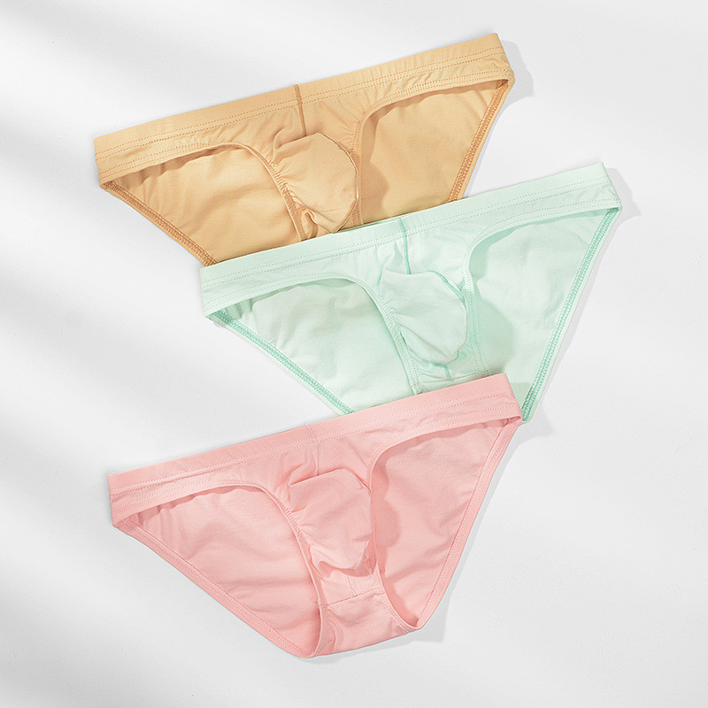 男士低腰莫代尔U凸囊袋内裤