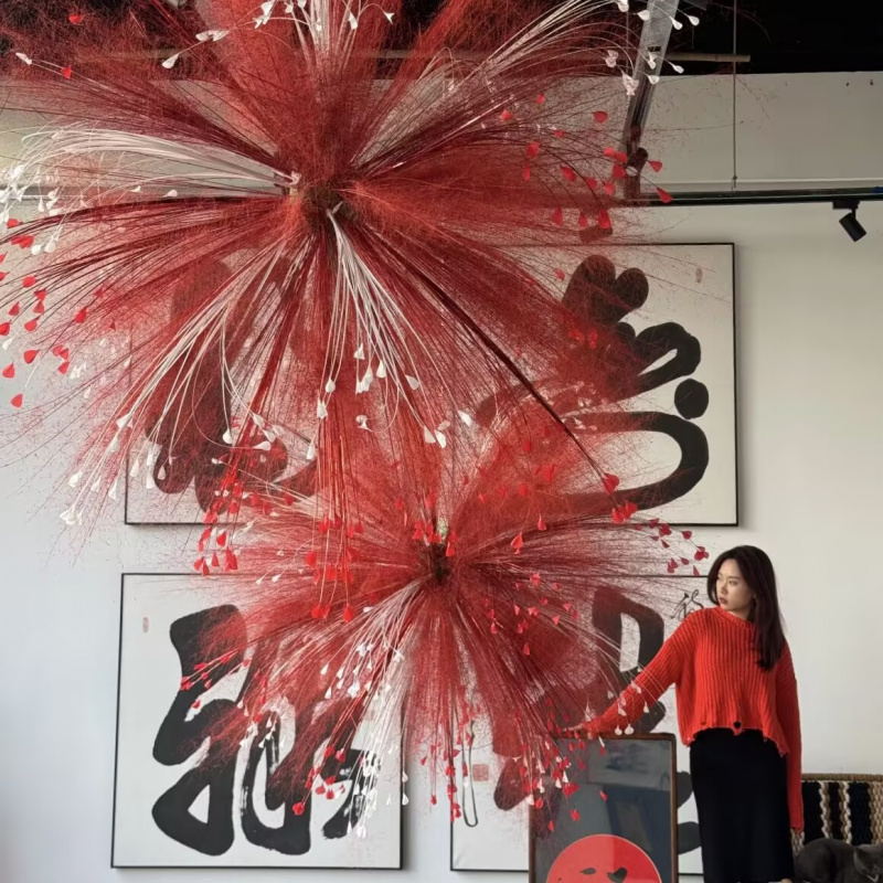 烟花树春节美陈装饰00