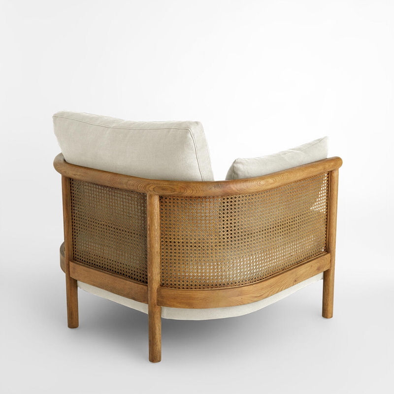 售楼处实木办公室洽谈椅新中式