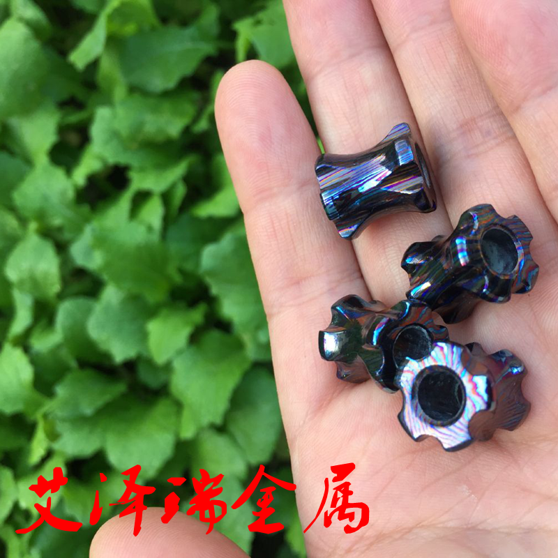 钛马士革刀坠DIY项坠伞绳坠钥匙坠手链钛马刀坠散珠配饰礼品 EDC
