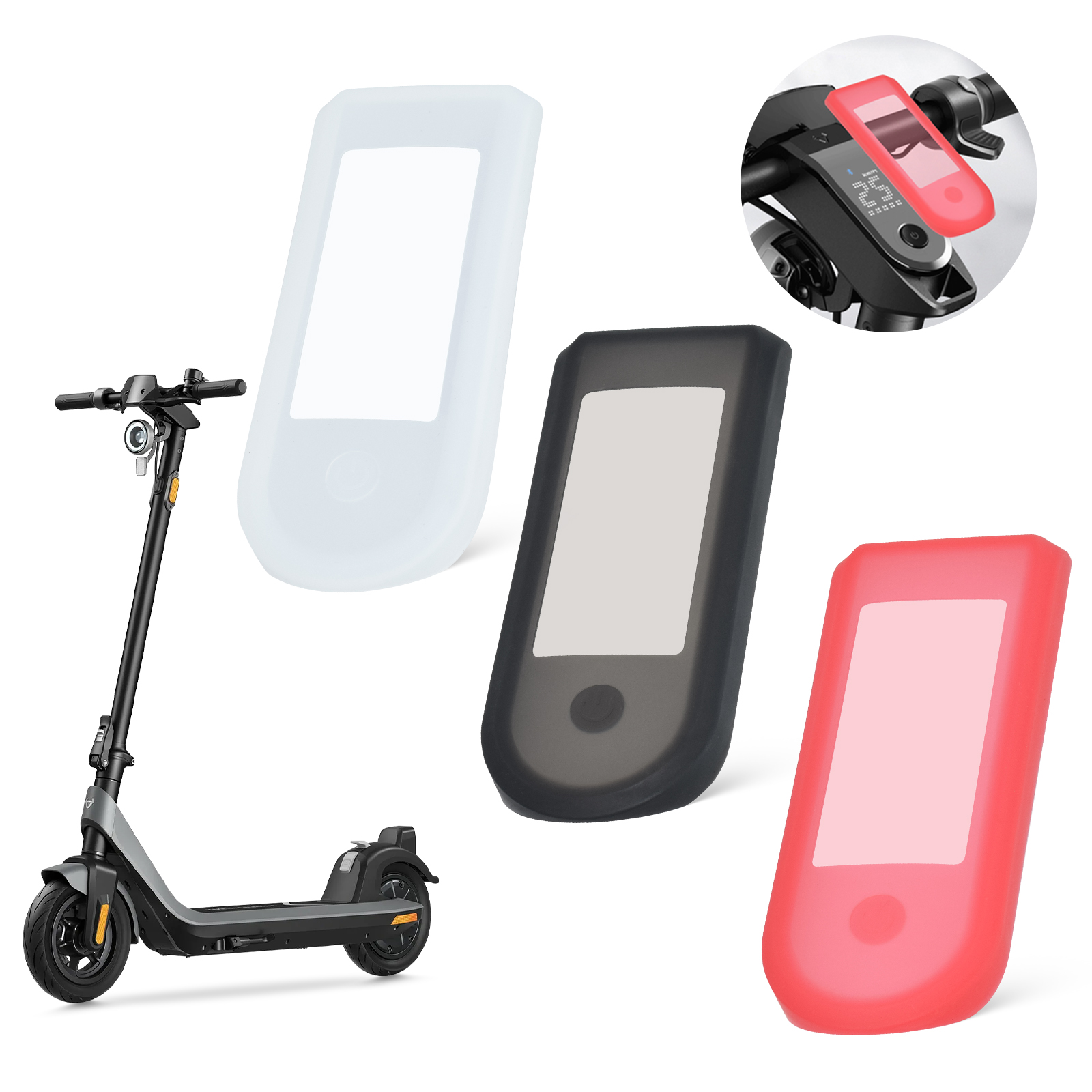 电动滑板车配件适用于KQi2/KQi3滑板车仪表蓝牙板防水硅胶保护套