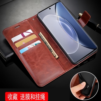 适用VIVOX90PRO十手机壳翻盖VIVOX90Pro+外壳6.78英寸VIVOV2227A保护套皮夹ⅤivoV2227T防摔viv0X9OPRO+膜vov