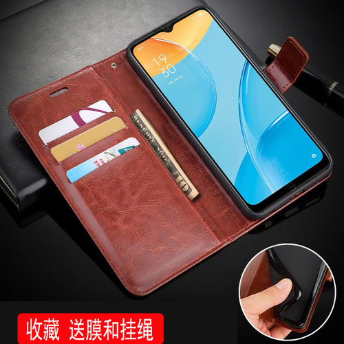 适用oppoA35手机壳翻盖式oppoPEFM00外壳6.52英寸oppoPEFMOO保护套皮夹opoooppoPEFT00女男士oopoA35 5G带盖0