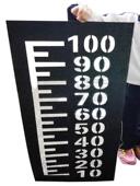 定做镂空喷漆模板涉水线尺寸刻度标识记身高位划笔漏字印涂绘画描