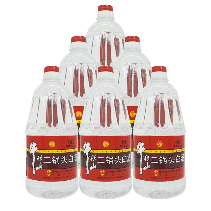 牛栏山42度牛桶2L*6清香型