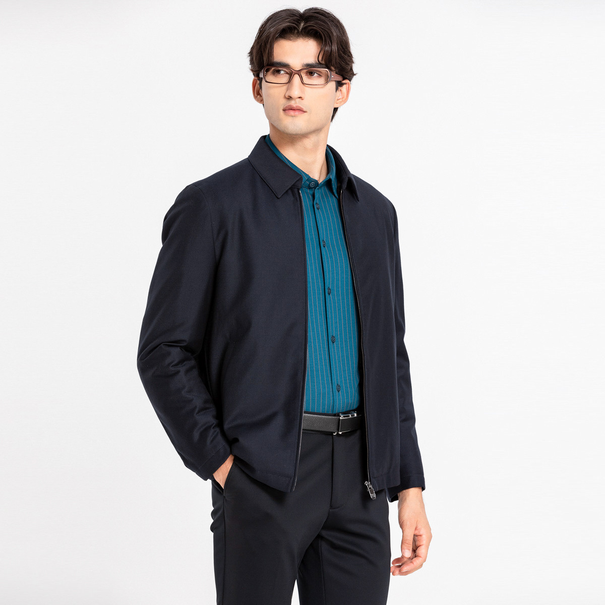 【水獭绒内胆】路卡迪龙秋冬男士皮草外套百搭皮草夹克161217201