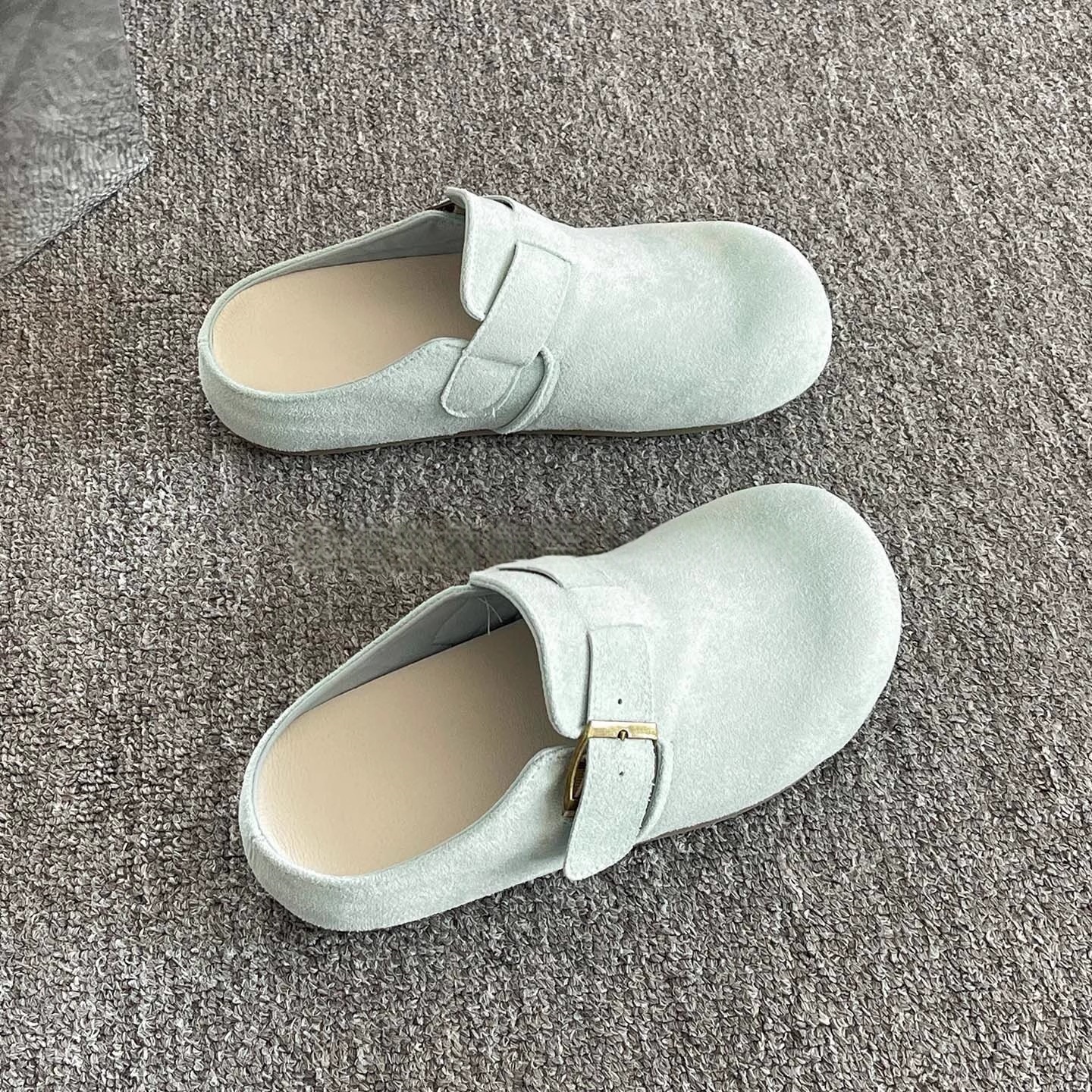 平底包头半拖鞋夏季外穿2025新款鞋子女网红百搭超火懒人勃肯凉鞋