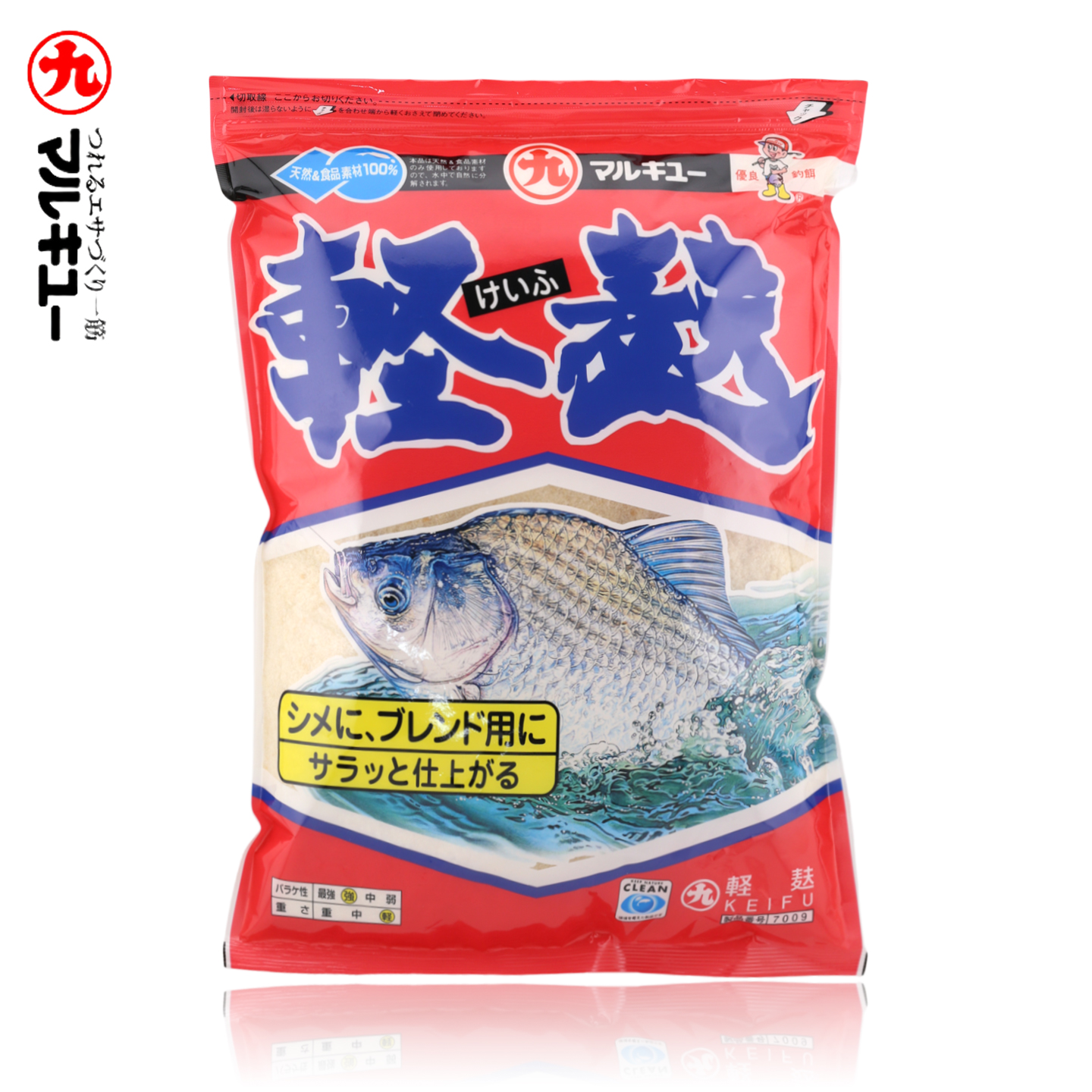 丸九轻麸原装日本饵料尺上230g