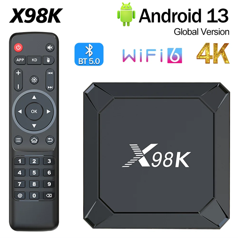 X98K瑞芯微RK3528四核 wifi6 HDR10+蓝牙BT5.0安卓13 tv box-封面