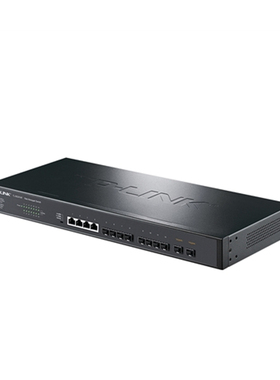 TP-LINK TL-SG2414F 全千兆4口+10口SFP光口Web网管交换机 企业网络监控分线器机架式VLAN划分端口汇聚tplink