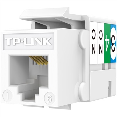 TP-LINK TL-EJ301三类工程级镀金版非屏蔽语音电话模块90度打线