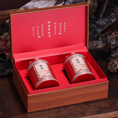 红茶茶叶包装盒空礼盒铁罐装定制
