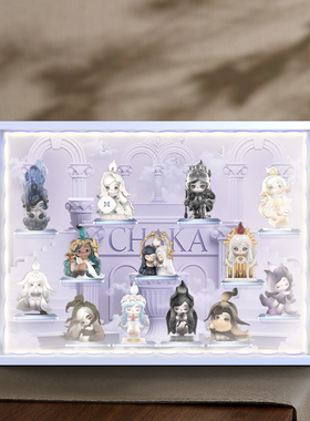 适用泡泡玛特CHAKA烛语系列手办盲盒收纳场景展示盒潮玩摆件装饰