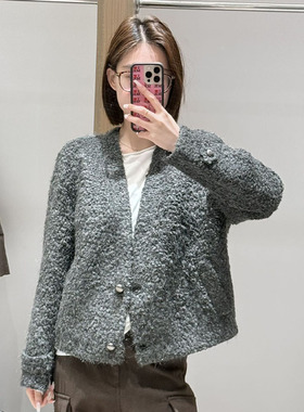 【现货】FIZZFLY | 25冬季设计师品牌新款弯刀袖毛圈短大衣