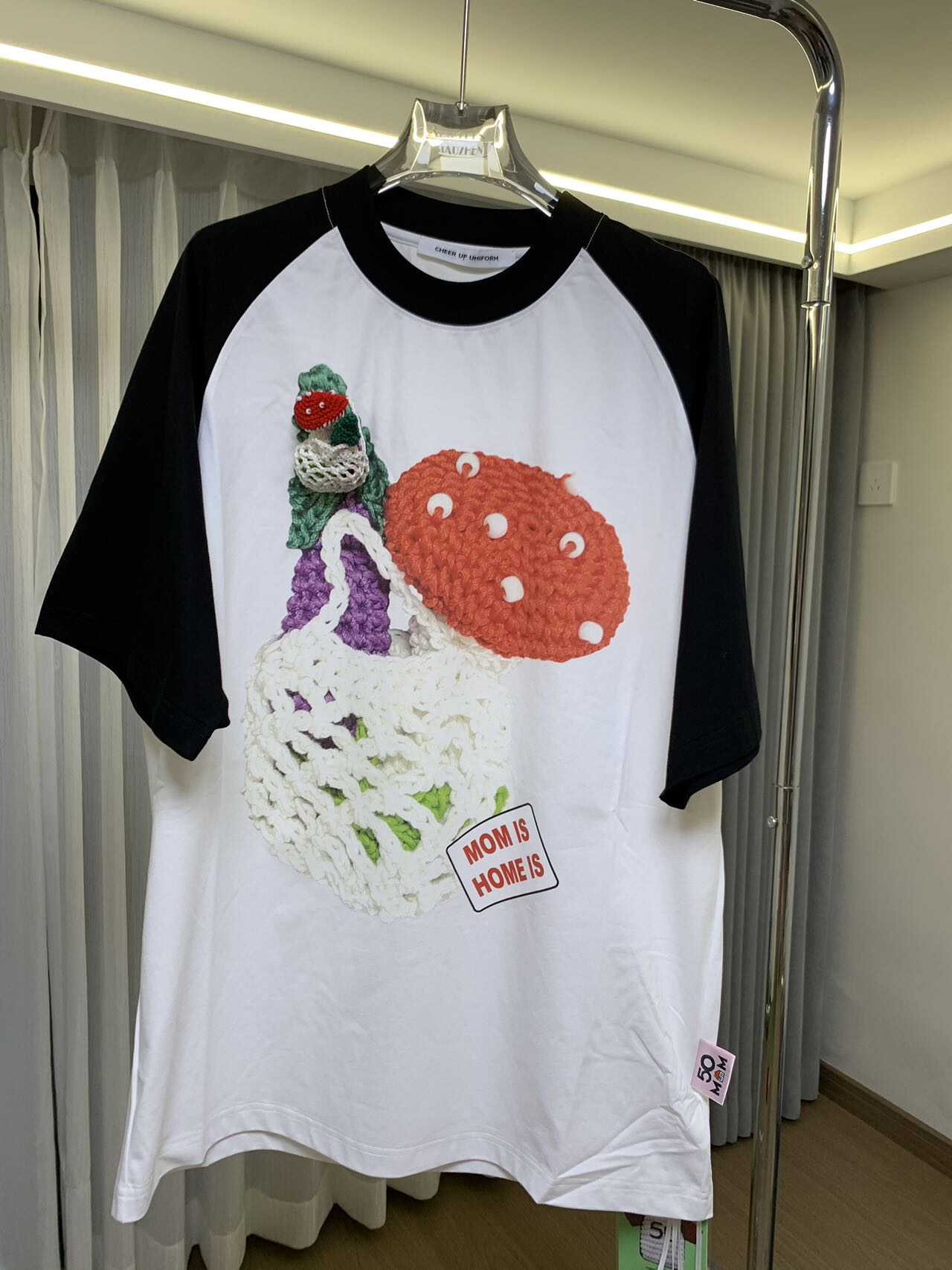 CHEER UP UNIF ORM外婆菜园子插肩短袖T恤宽松上衣