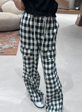 FIZZFLY | 25设计师品牌新款 25SS夏季棋盘格工装裤