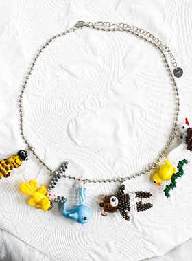 【现货】TysGrocery六联可拆卸动物玩具项链