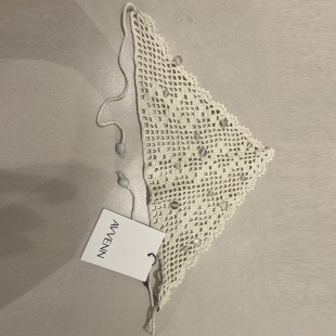 AVVENN设计师品牌2025秋季 带珠珠头巾 新品