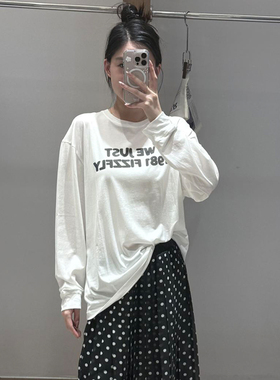 FIZZFLY | 25设计师品牌新款 25秋季做旧字母印花长袖T恤