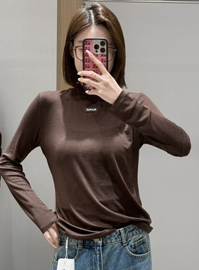 【现货】FIZZFLY | 25冬季设计师品牌新款立体领绣标打底衫