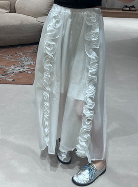AndAnything 设计师品牌 25夏季新款净白仙女透透长裙