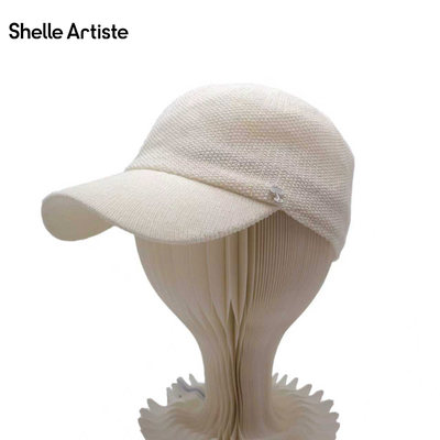 【现货】SHELLE ARTISTE26夏季新干杯吧针织鸭舌帽透气软顶棒球帽