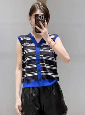 【现货】FIZZFLY | 25冬季设计师品牌新款双领彩条背心
