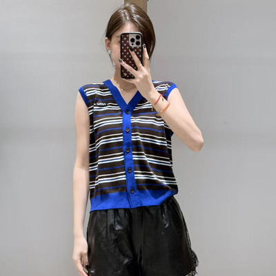 【现货】FIZZFLY | 25冬季设计师品牌新款双领彩条背心