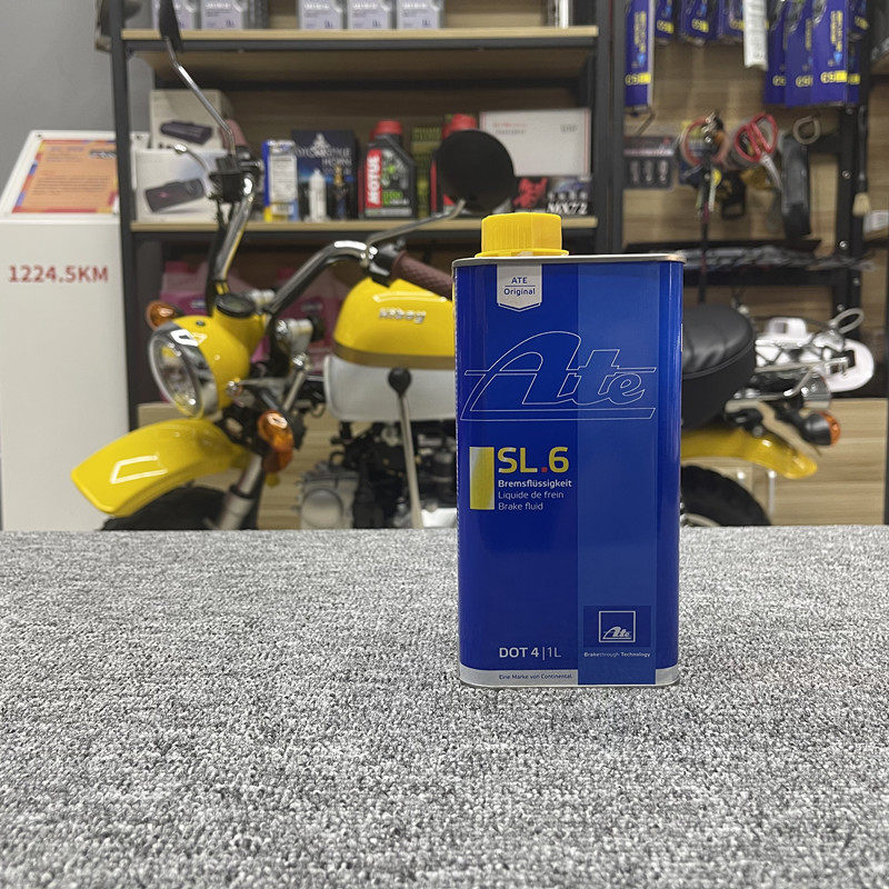 德国ate刹车油sl6全合成dot4汽车制动液低粘度适合abs&esp系统1升