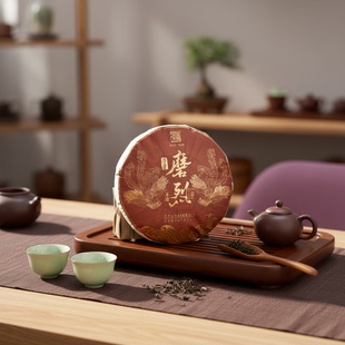 2023年玫瑰金系列磨烈单株古树茶 普洱生茶 357克