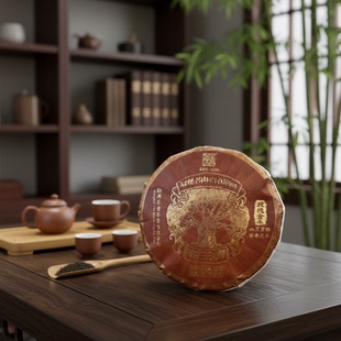 2023年玫瑰金系列易武茶王树大高杆古树茶 普洱生茶 357克