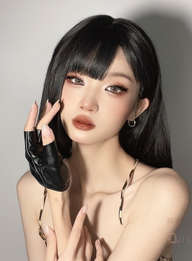 cos原宿暗黑朋克蹦迪半掌手套
