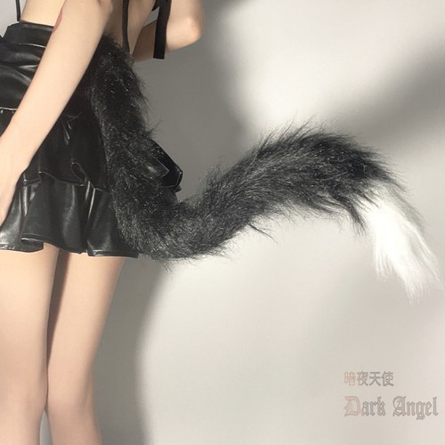 长毛萌物狐狸女仆拍照配饰猫尾巴
