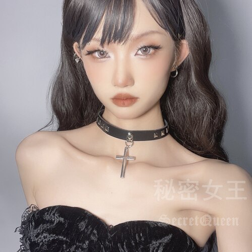 暗黑日韩风欧美纯色INS项链
