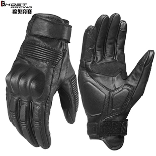皮手套摩托车机车复古夏季款战术骑行骑士装备真皮男女情侣春秋