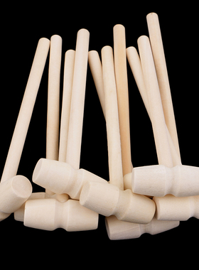 实木小锤子敲星球蛋糕模具木锤儿童玩具锤子幼儿园拓印肩颈肌肉锤