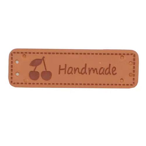 兔子小熊三冬暖PU皮标handmade