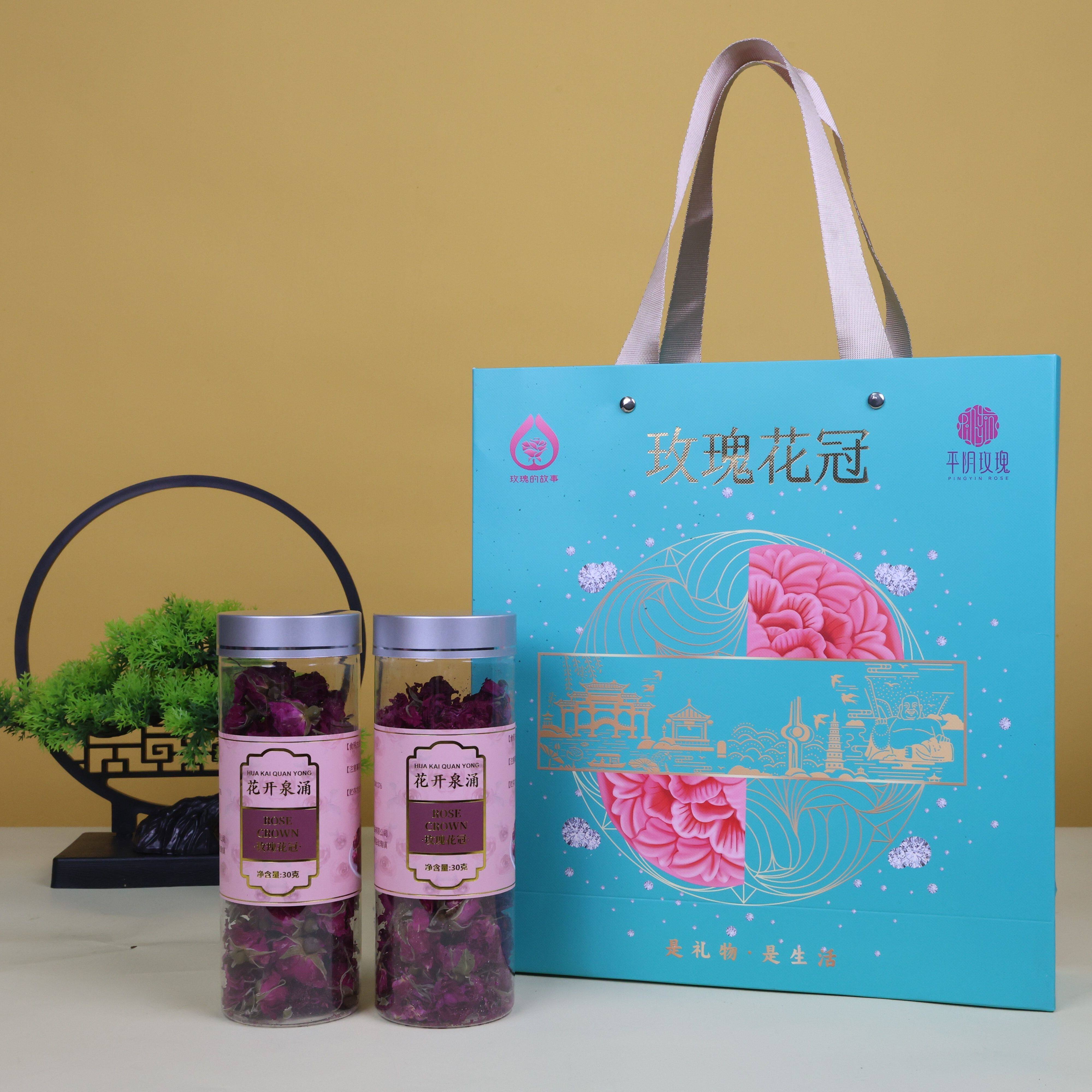 济南特产平阴玫瑰花冠茶济南市花伴手礼泉城玫瑰花茶送礼礼物