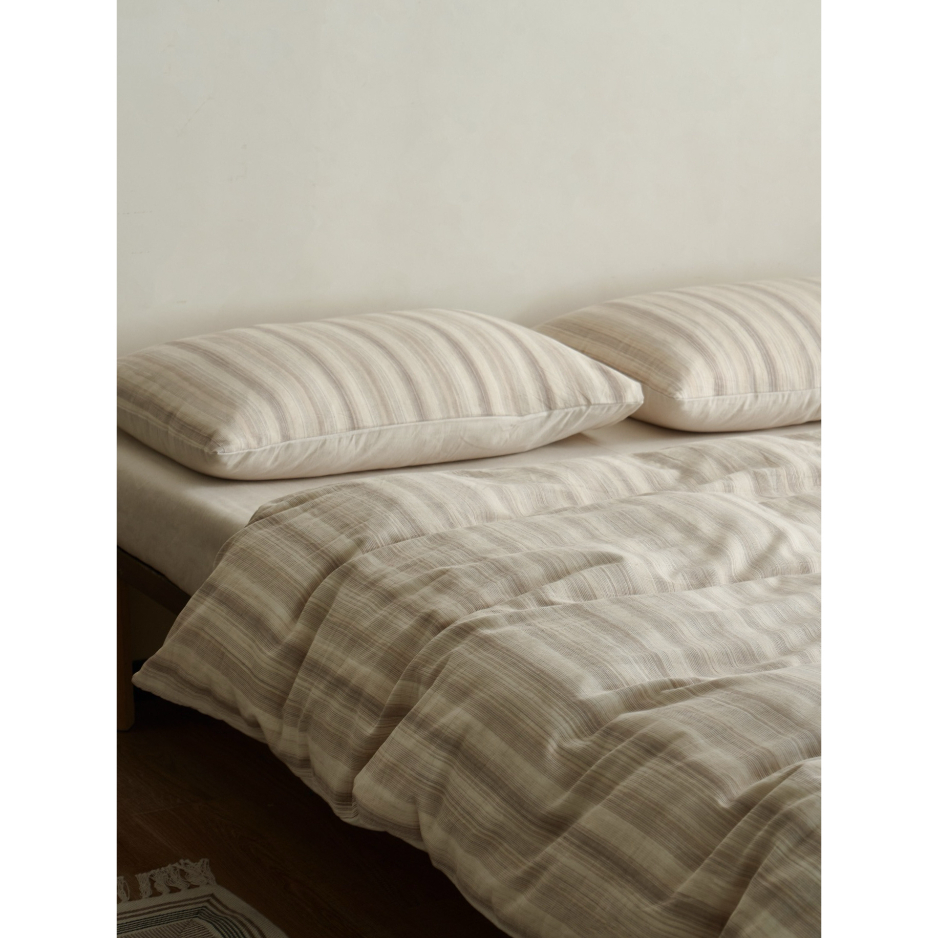 纯色长绒棉极简枕套水洗棉