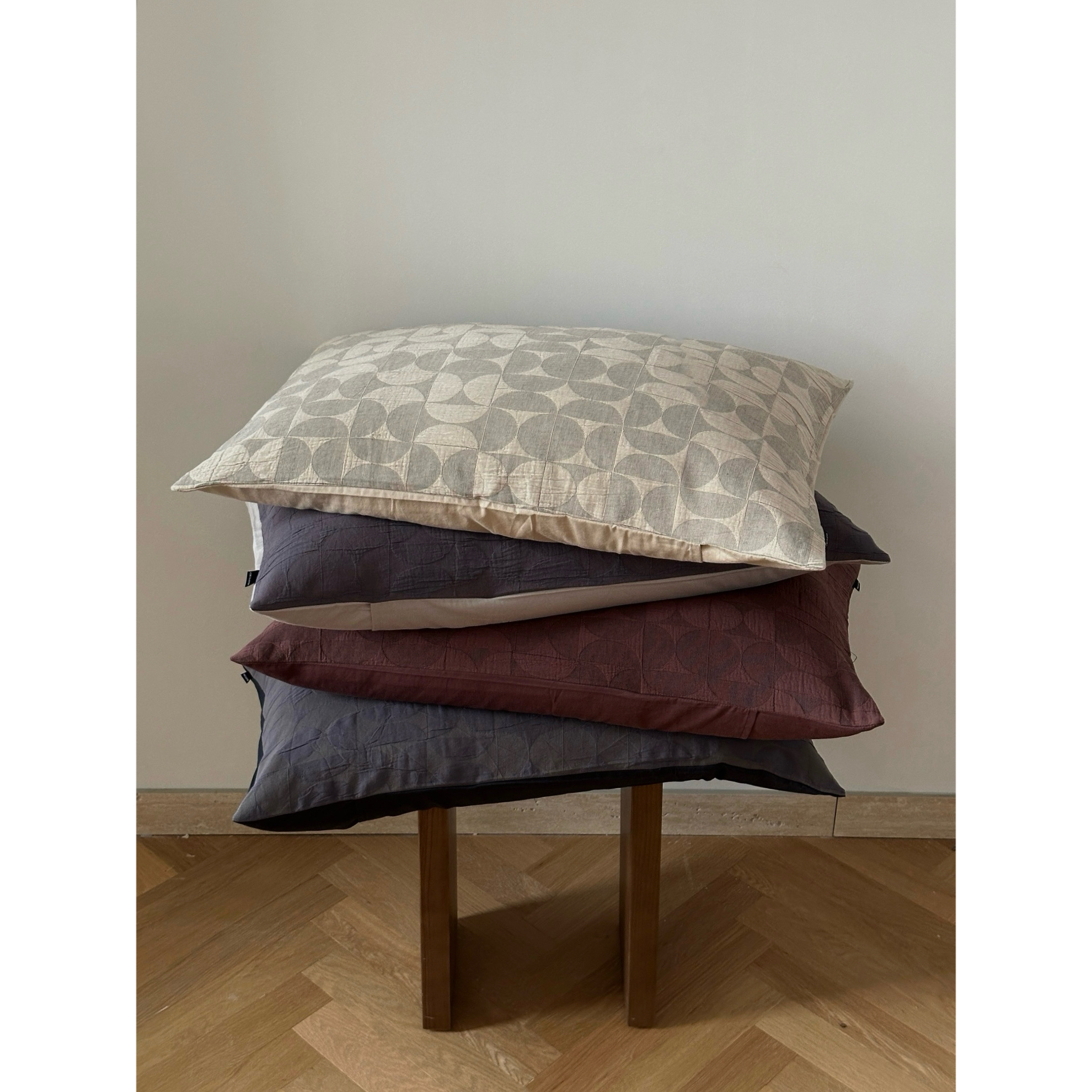 色织全棉四件套床单款姹寂风