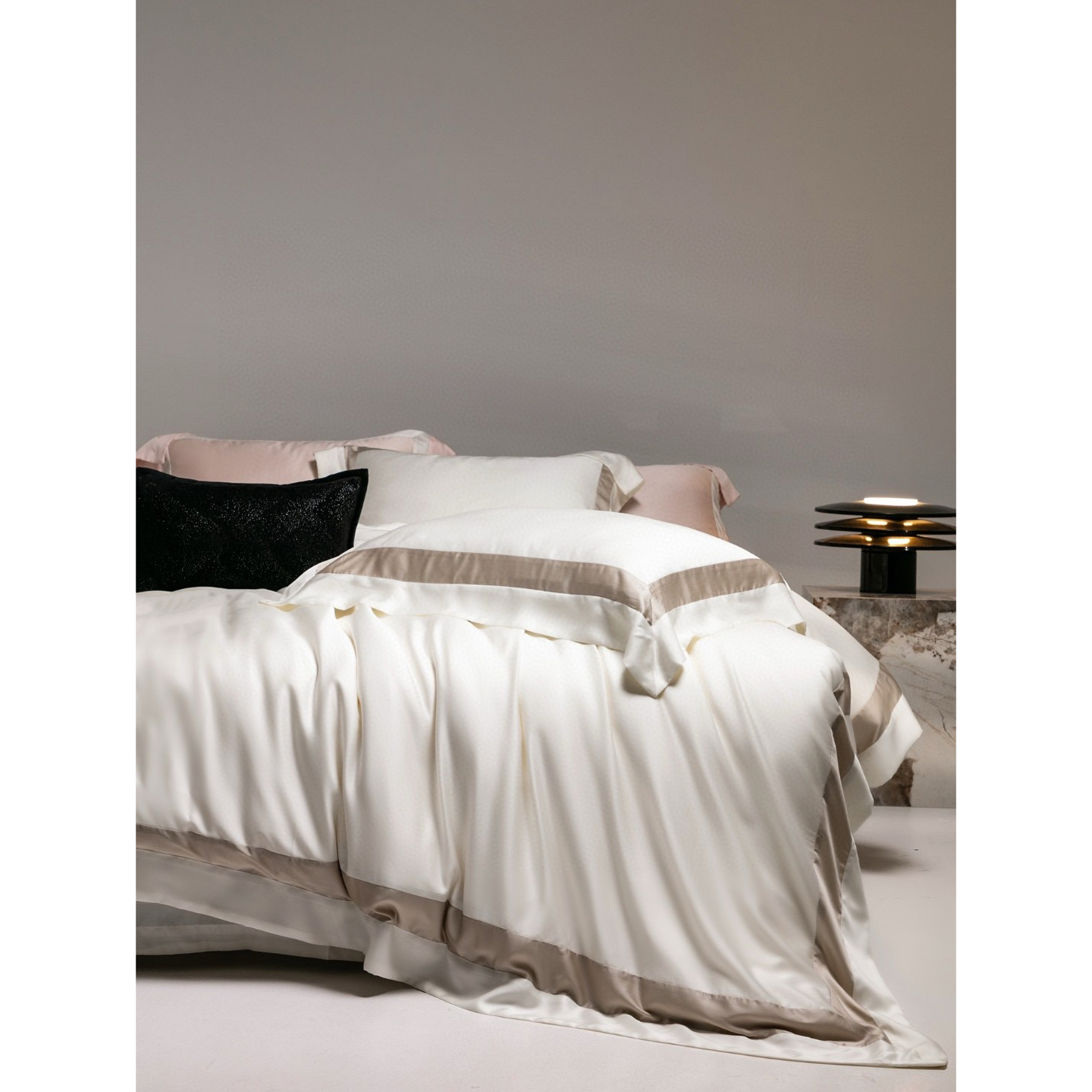 LIWOO｜LF60S兰精天丝纯色四件套 宽边设计 意式轻奢极简床品